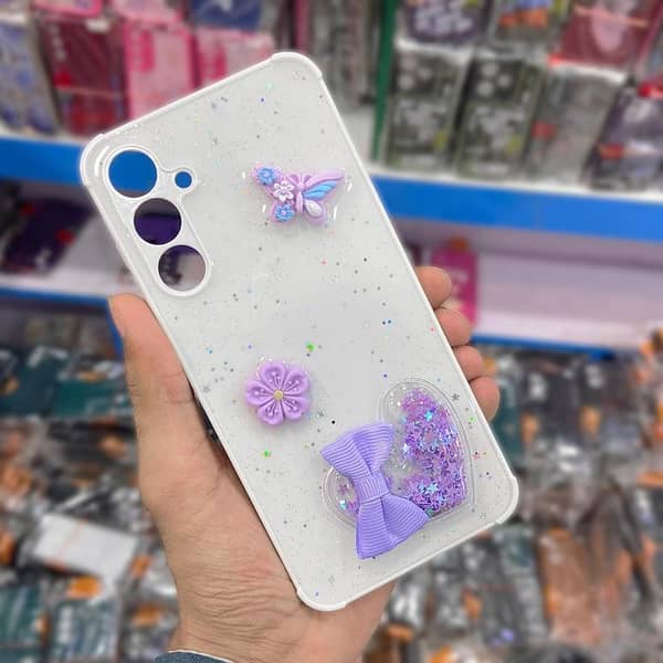 Cute 3D Butterfly Case for Samsung Galaxy A25 5G - Light Green