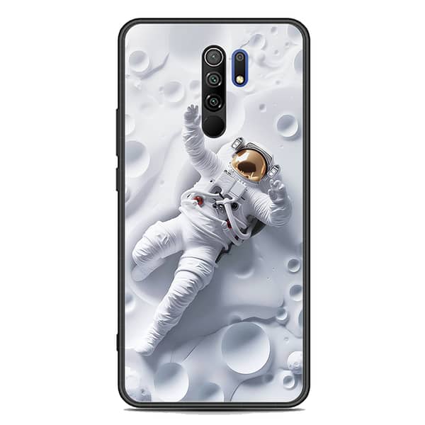 Xiaomi Redmi 9 Prime Case with Ultra Shine Infinity Glass and Soft Silicone Borders