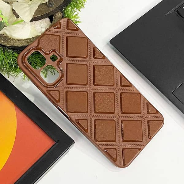 Brown Back Cover for Infinix Smart 10 – Modern Luxury Protection