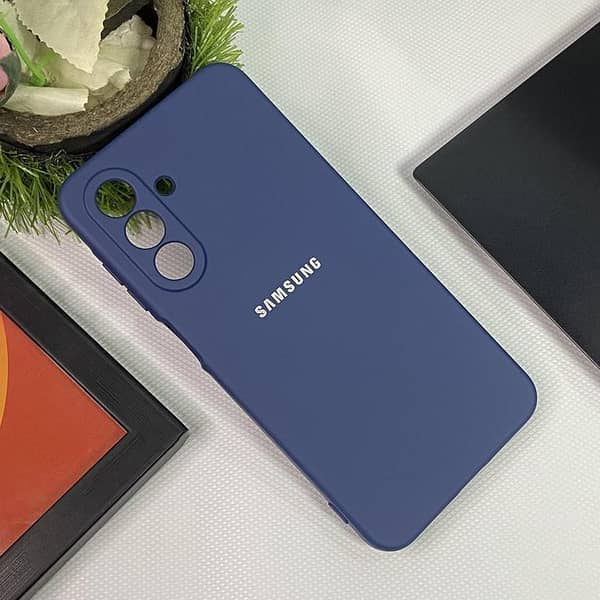 Official Samsung Galaxy S24 Plus Silicone Case - Blue - Premium Quality with Logo