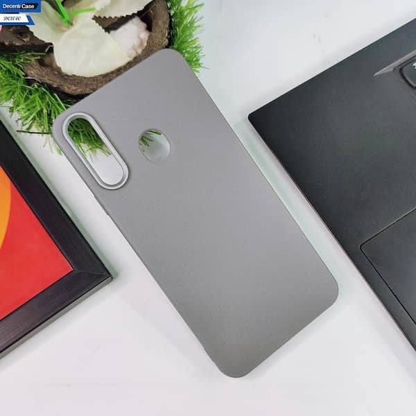 Gray Cover for Samsung Galaxy A21s - Premium Quality Case with Metal Camera Ring Protection