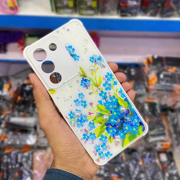 White Vivo V29e Cover - Premium Girls Case for Vivo V29e