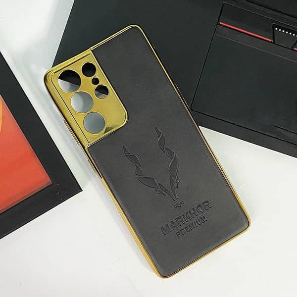 Soft PU Leather Case for Samsung Galaxy S21 Ultra with Camera Protection