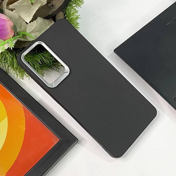 Samsung Galaxy A72 Leather Feel Case with Metal Camera Ring