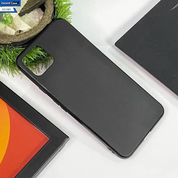 Black Matte Soft Silicone Shockproof Back Cover for LG V30