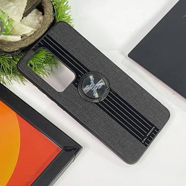 Black Premium Quality Case with POP Socket for Huawei P40 Pro