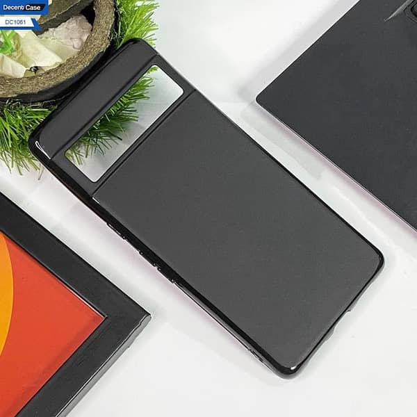 Black Matte Soft Silicone Shockproof Back Cover for Google Pixel 5