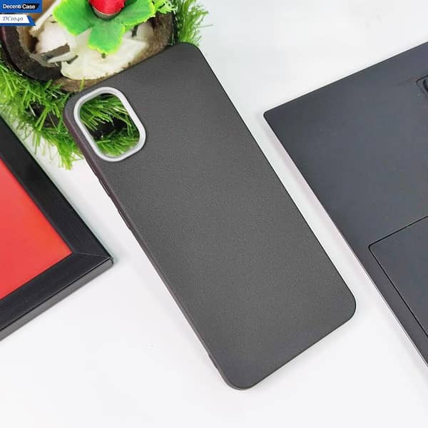 Premium Black Cover for Samsung Galaxy M13 with Metal Camera Ring Protection