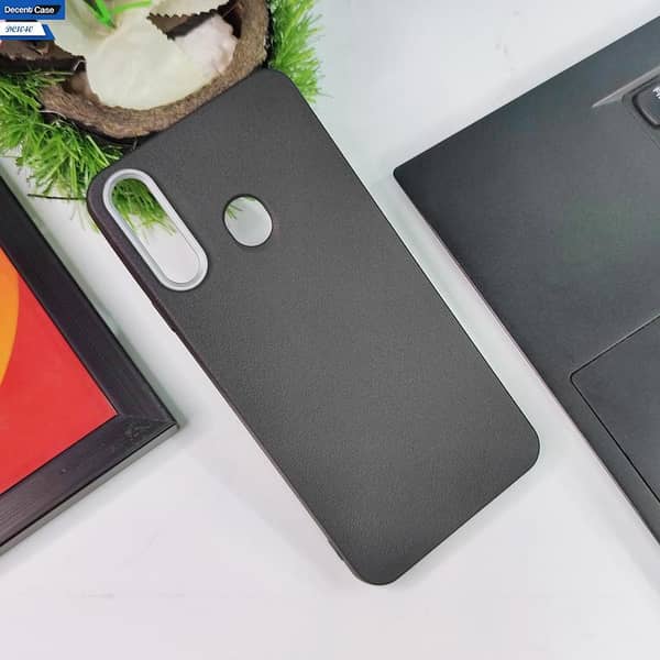 Samsung Galaxy A10s Black Cover with Metal Camera Ring Protection