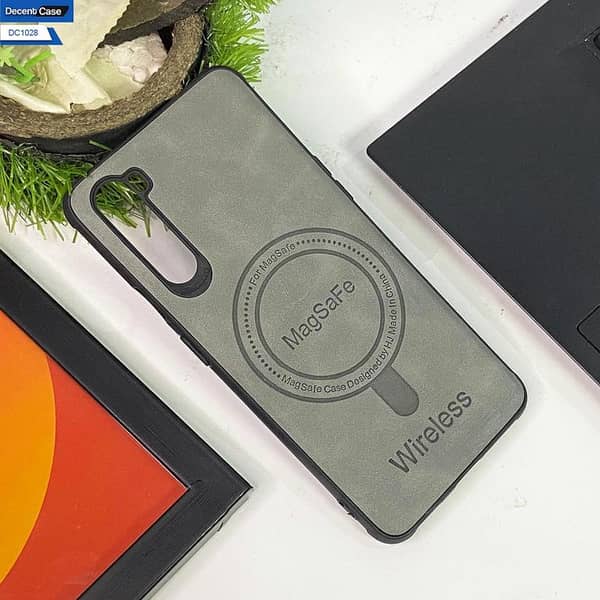 Gray Premium Soft Leather Back Cover for OnePlus Nord