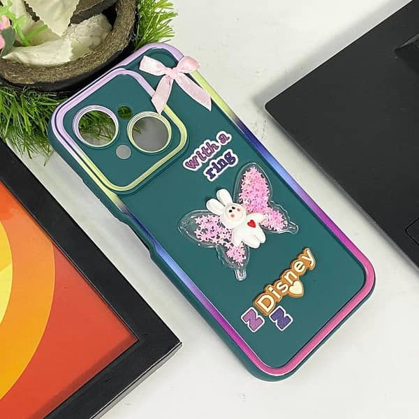 Tecno Spark Go 1 Green Back Cover - High-Quality Case for Girls with Camera Protection
