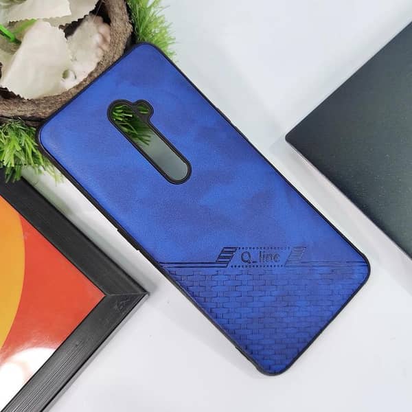 Oppo Reno 2 - Blue Premium Leather Feel Soft Case