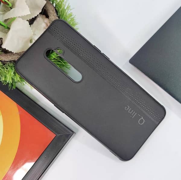 Premium Leather Feel Case for Oppo Reno 2 in Black
