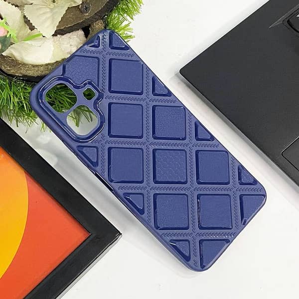 Blue Protective Back Cover for Tecno Pop 10 with Modern Design