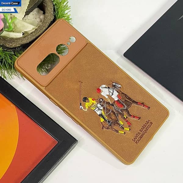 Premium Leather Polo Back Case for Google Pixel 8 with Camera Protection