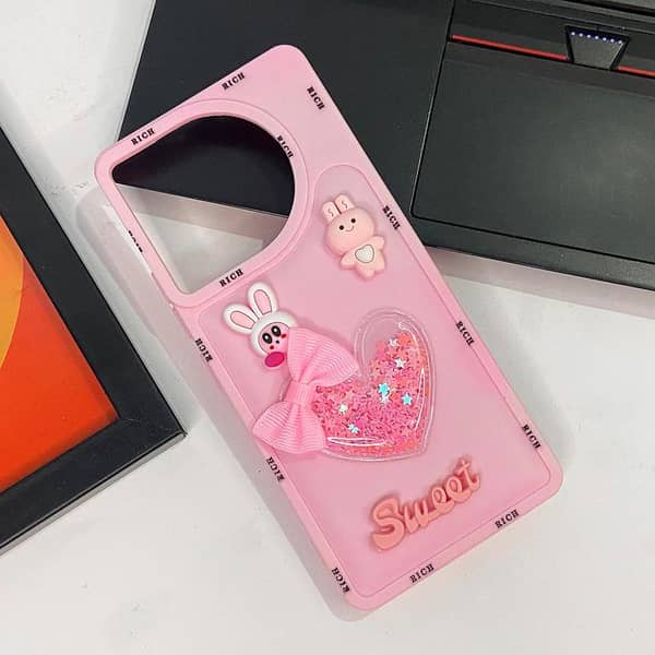 Pink 3D Bow Soft Case for Tecno Camon 30 - Sweet Girls Design