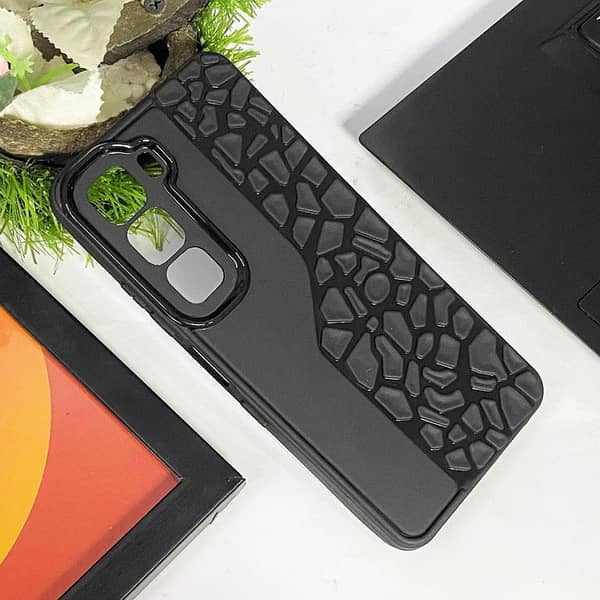 Infinix Hot 60i Heavy Duty Armor Case - Black Cover for Durable Protection