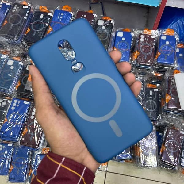 OnePlus 7 Soft Silicone Case - Midnight Blue - Magsafe Design with Camera Protection