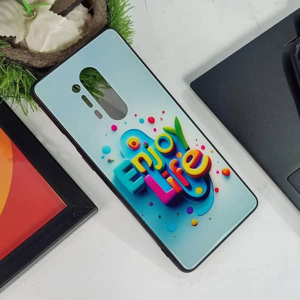 OnePlus 7 Durable Shatterproof Case - Enjoy Life - Premium Shine