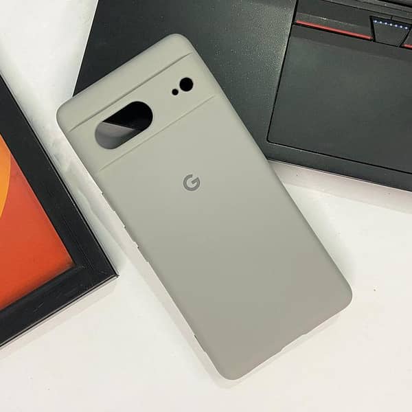Google Pixel 9 Pro XL Gray Back Cover - Premium Liquid Silicone Case with Camera Protection