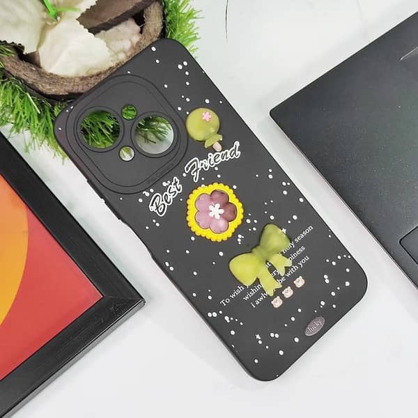 Cute 3D Bow Knot Case for Tecno Pop 9 with Camera Protection