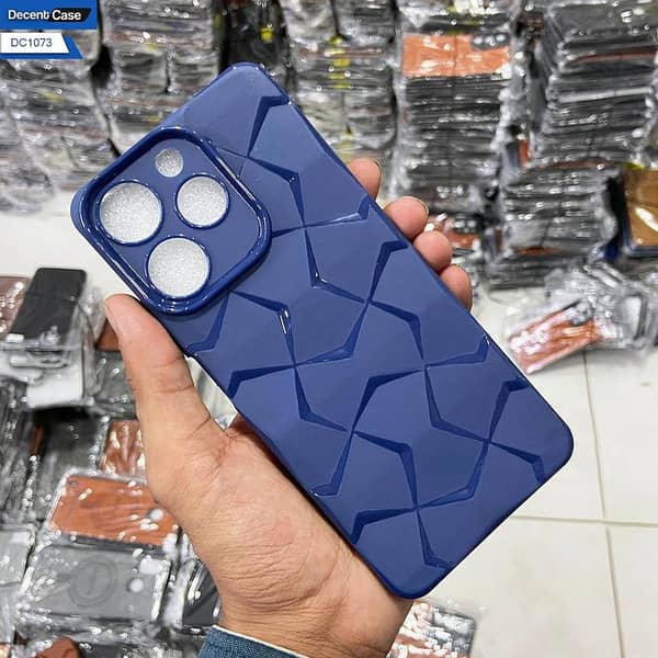 Blue Back Cover for Infinix Hot 40i - Quality Phone Case with Camera Protection