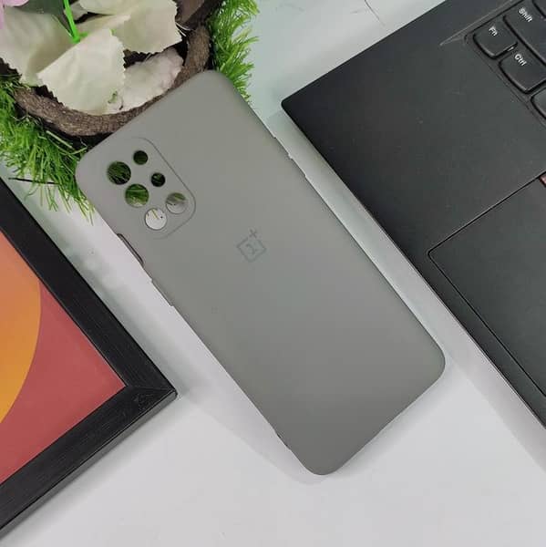 Official Silicone Case for OnePlus Nord N200 5G - Gray - Premium Quality with Logo
