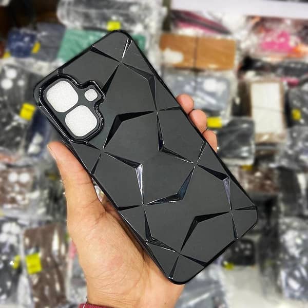 Black Back Cover for Tecno Pop 10 - Quality Phone Case with Camera Protection