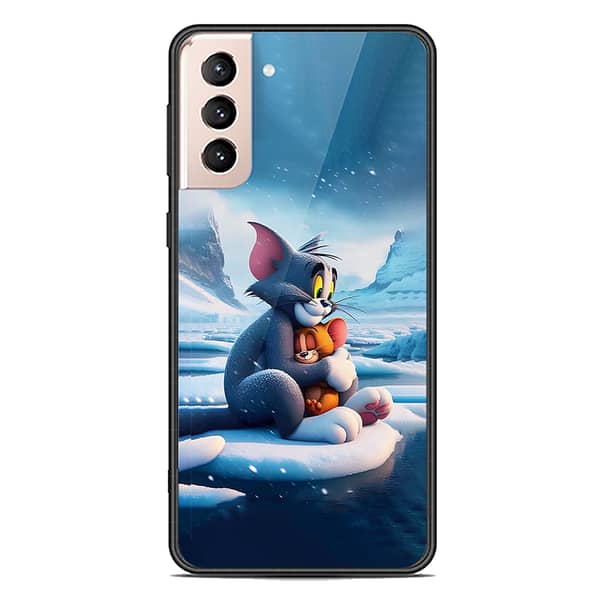 Samsung Galaxy S22 Plus 5G Premium Printed Glass Phone Case with Soft Border