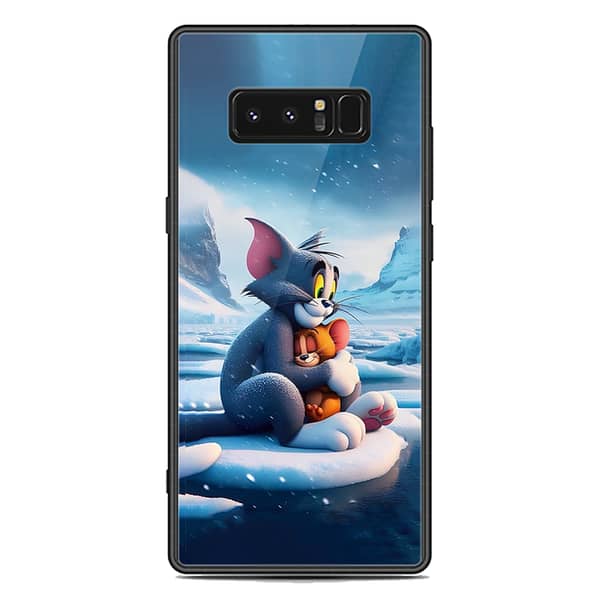 Samsung Galaxy Note 8 Premium Printed Glass Case with Soft Border