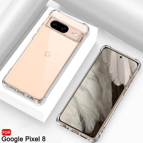 Transparent Soft Silicone Shockproof Bumper Case for Google Pixel 8