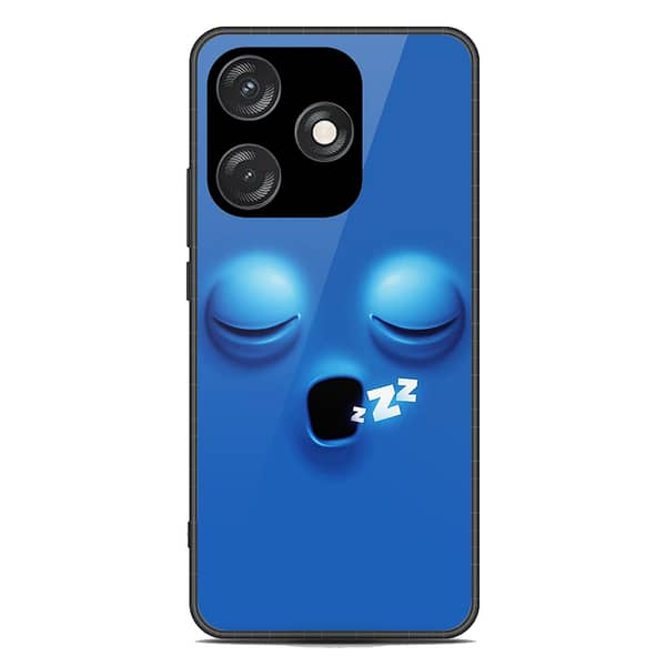 Tecno Spark 10C Premium Printed Glass Phone Case with Soft Border