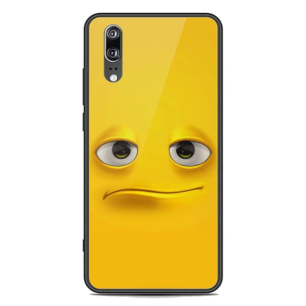 Huawei P20 Premium Printed Glass Case with Soft Border