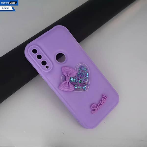 Huawei Y9 Prime 2019 Soft Silicone Case with 3D Love Heart and Glittering Moving Stars