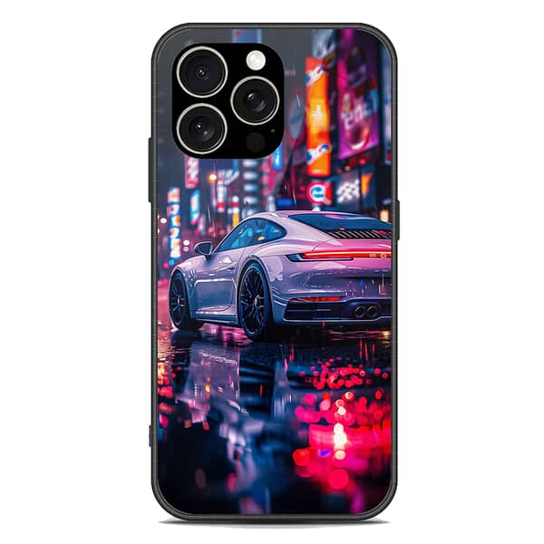 iPhone 13 Pro Max Premium Shine Glass Soft Border Shockproof Case