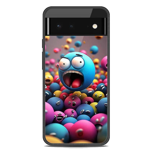 Google Pixel 6 Glass Phone Case with Soft Border and Premium Printed Design