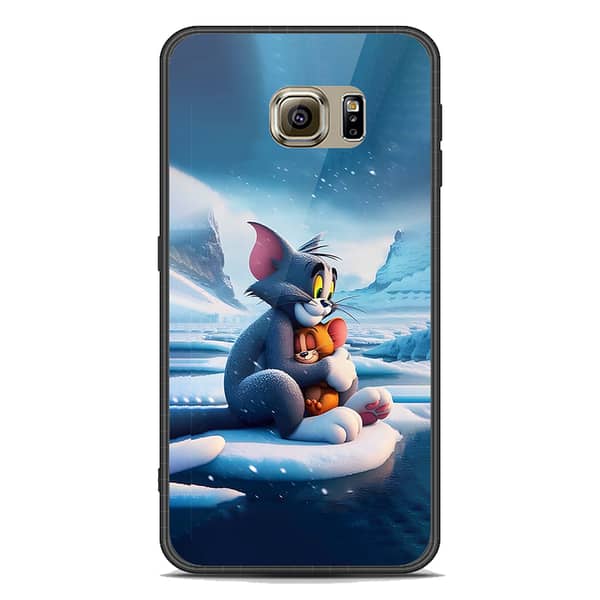 Samsung Galaxy S6 Premium Printed Glass Phone Case with Soft Border