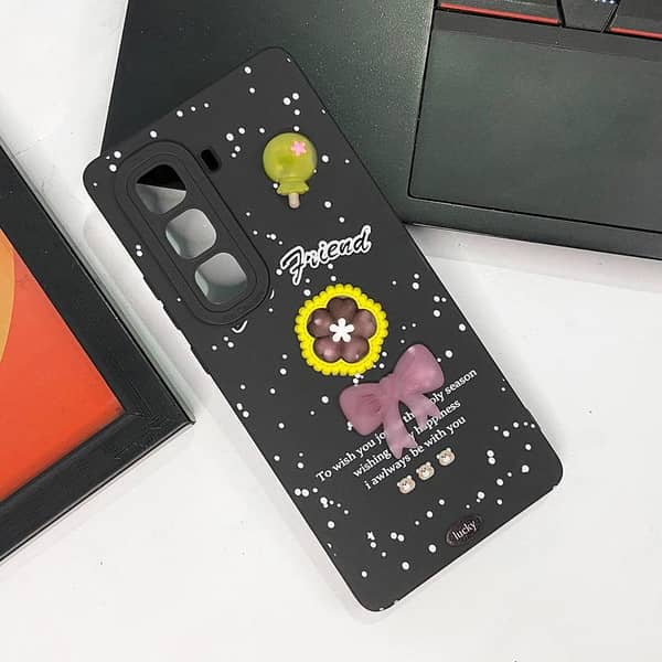 Cute 3D Bow Knot Case for Infinix Hot 50 Pro Plus with Camera Protection