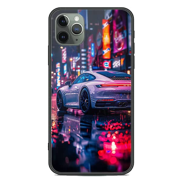 iPhone 11 Pro Max Shock Proof Case with Premium Shine Glass and Soft Border