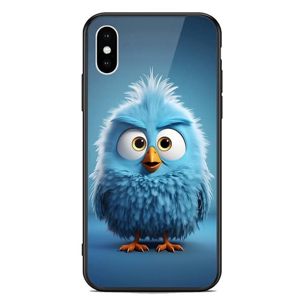 Premium Printed Glass Case for iPhone XS Max with Soft Bumper and Shockproof Protection