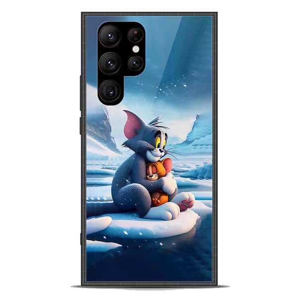 Samsung Galaxy S23 Ultra 5G Premium Printed Glass Phone Case with Soft Border