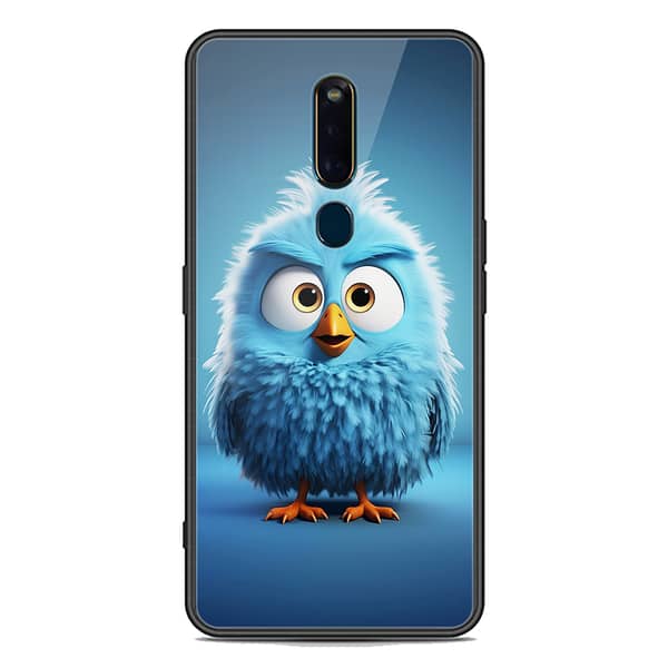 Premium Printed Glass Phone Case with Soft Border for Oppo F11 Pro
