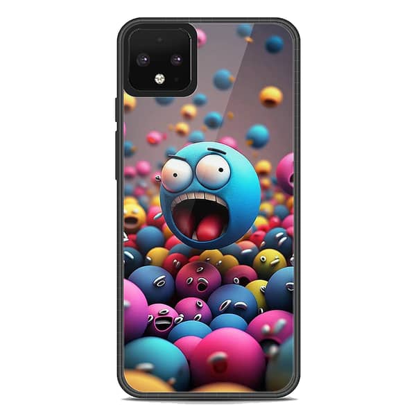 Google Pixel 4 Premium Printed Glass Phone Case with Soft Border
