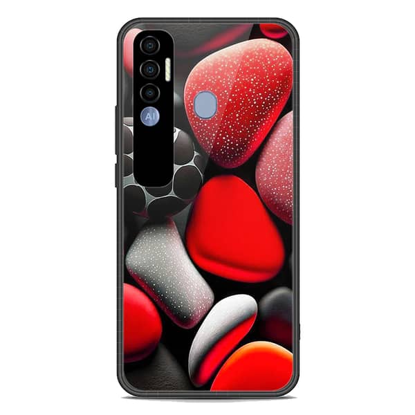 Tecno Spark 7 Pro Premium Printed Glass Case with Soft Border
