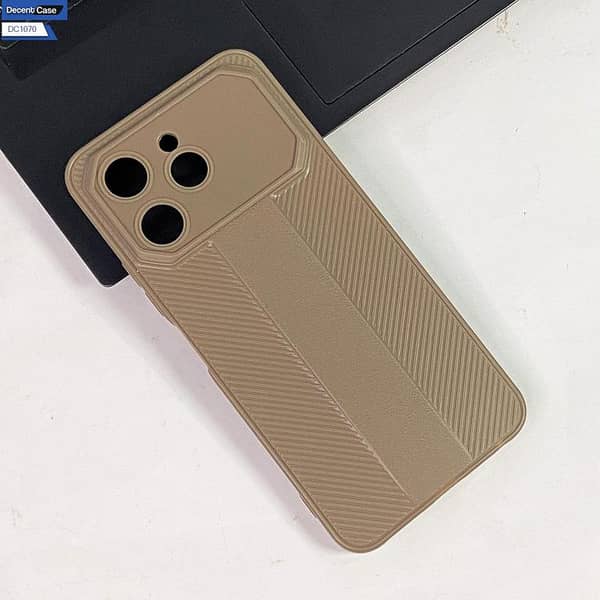 Tecno Spark 40 Slim Fit Back Cover - Light Brown