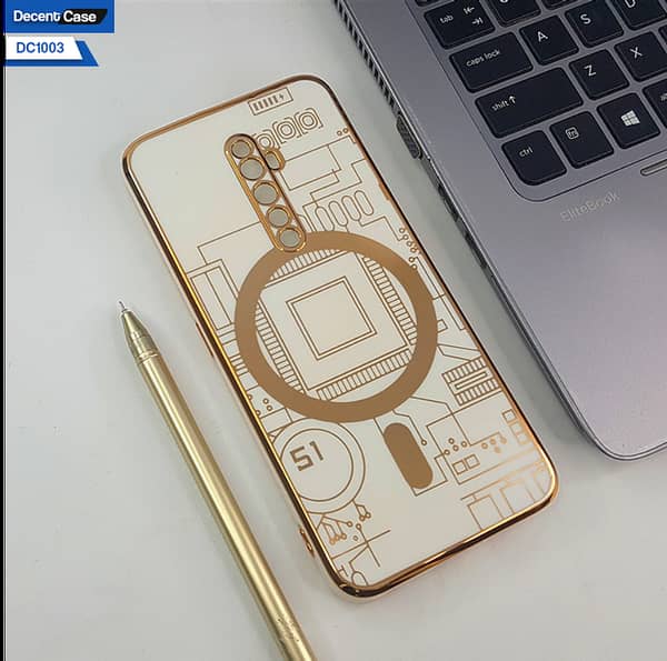 Oppo Reno 2F Circuit Diagram Cover - Golden Fashion Design Case