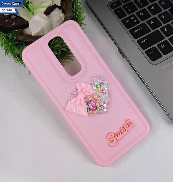 Pink 3D Love Heart Soft Case for Oppo A5 2020 - Sweet Girls Cover