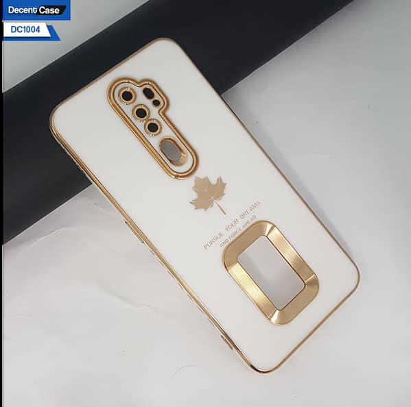 Transparent Case with Electroplating Borders for Oppo A9 2020 with Camera Lens Protection