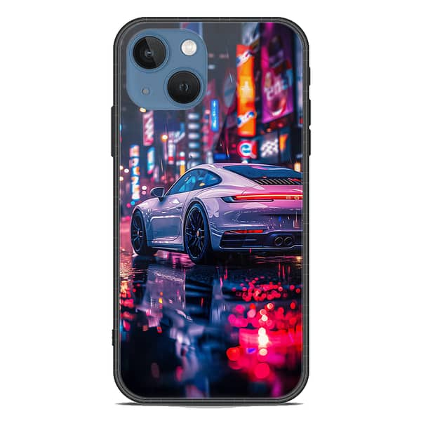 iPhone 13 Mini Premium Shine Glass Soft Border Shockproof Case