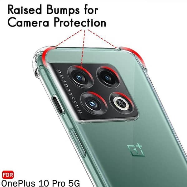 OnePlus 10 Pro Soft Silicone Shockproof Bumper Case - Transparent Cover